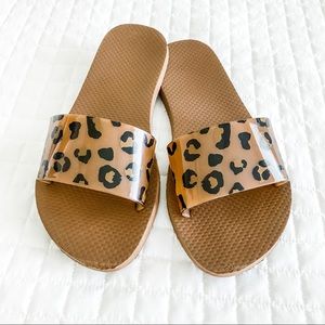 Cheetah Flip Flops